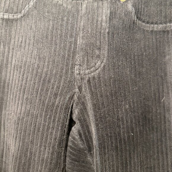 Black Stretch Corduroy Leggings - Picture 2 of 4